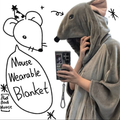 Bad Bad Mouse Wearable Blanket